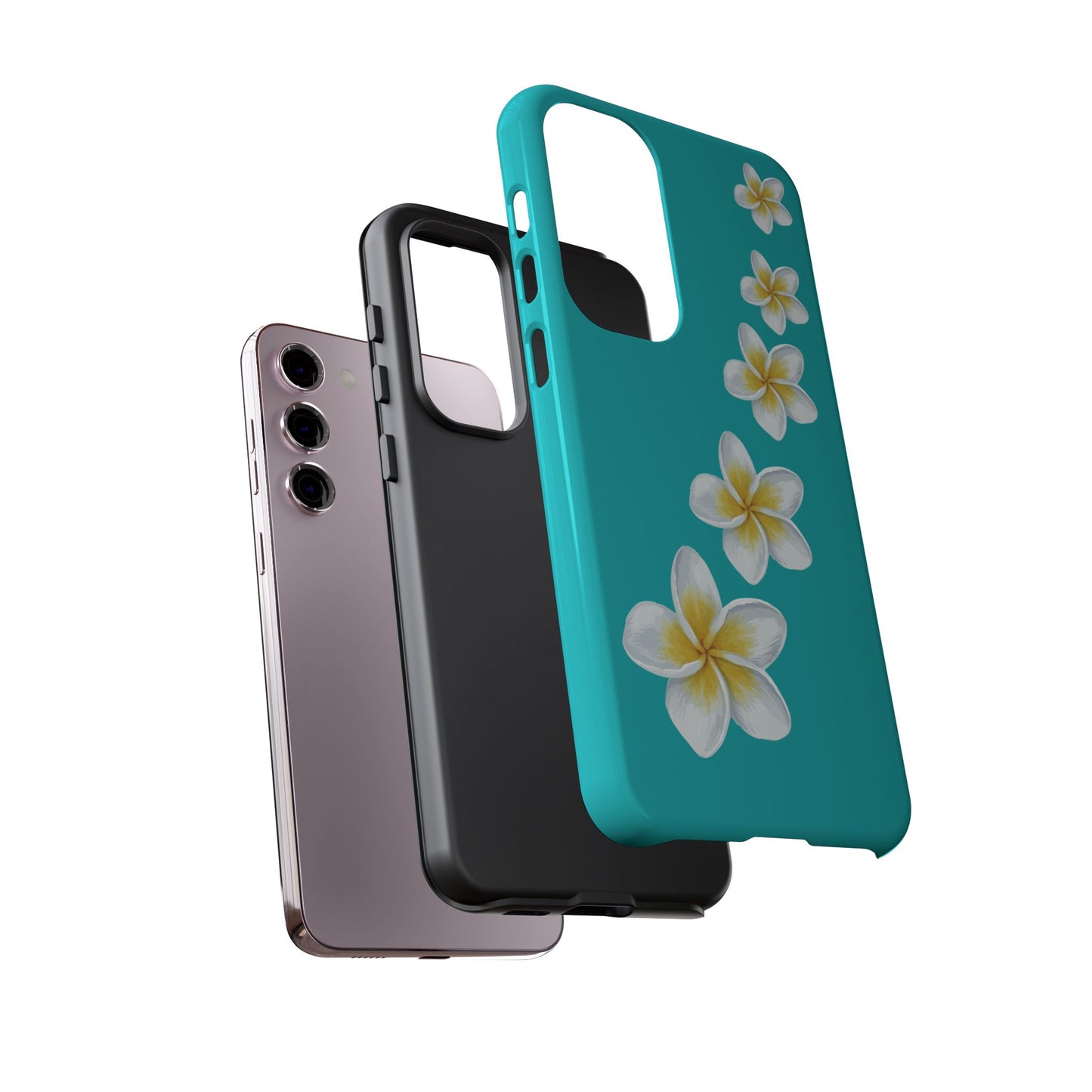 Flower Me Blue Durable Phone Case