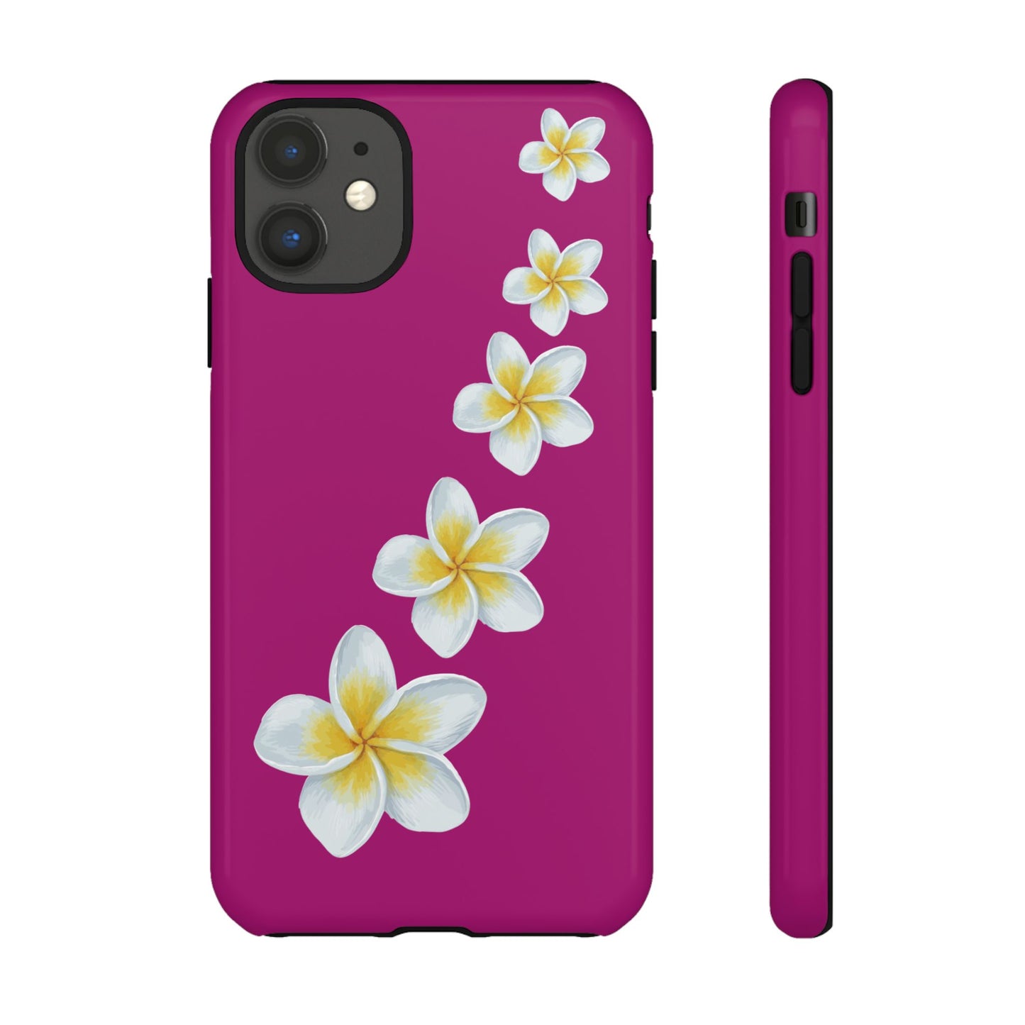 Flower Me Fuchsia Durable Phone Case