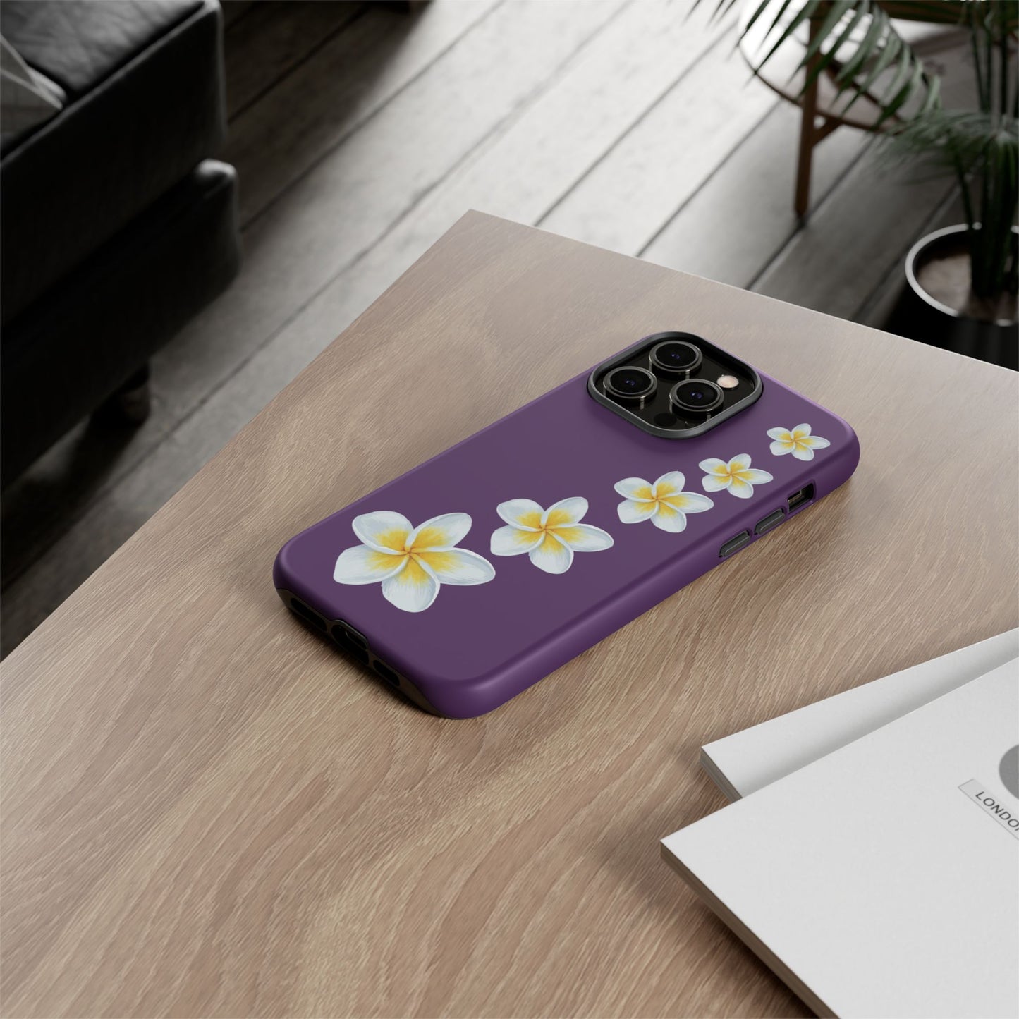 Flower Me Purple Durable Phone Case