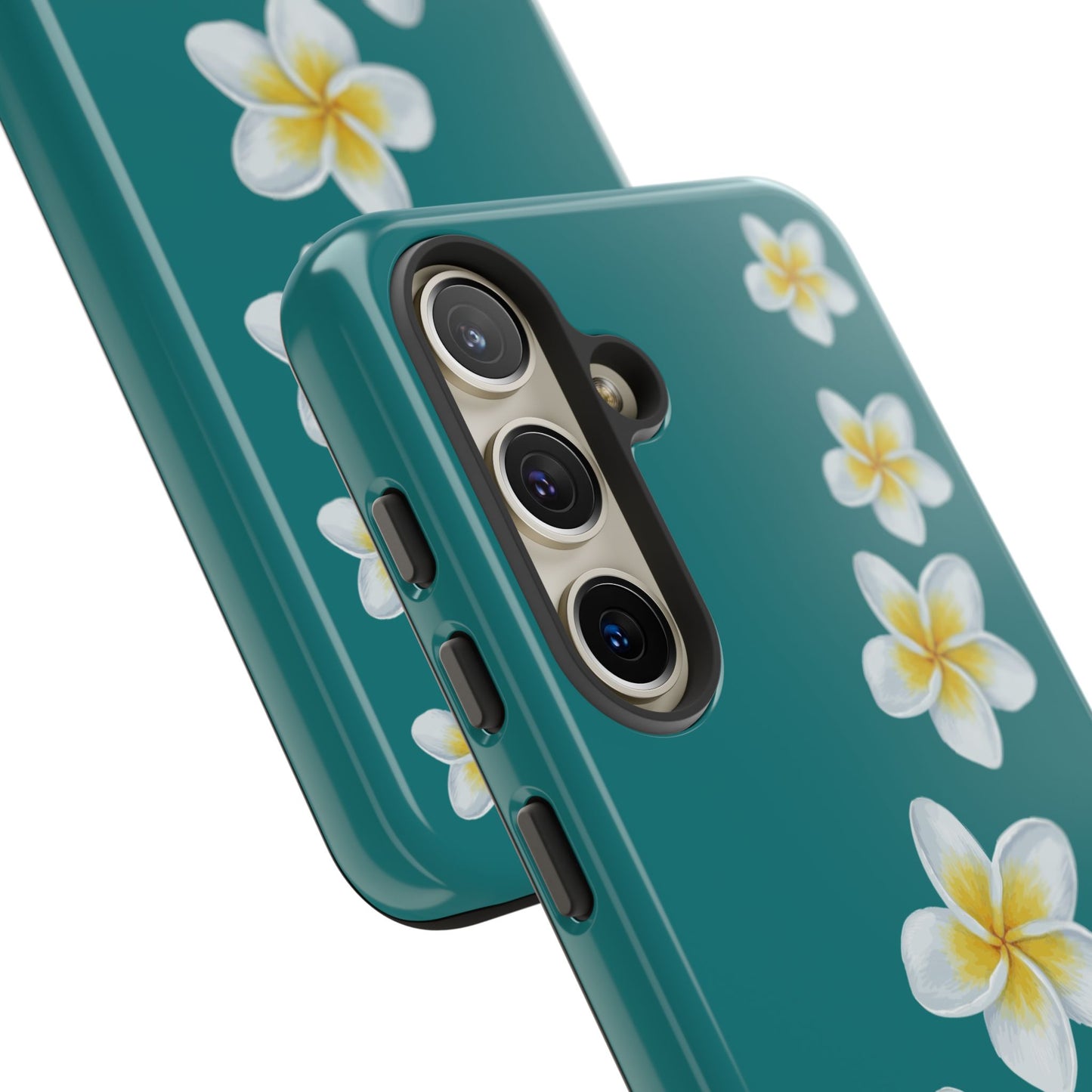 Flower Me Teal Durable Phone Case