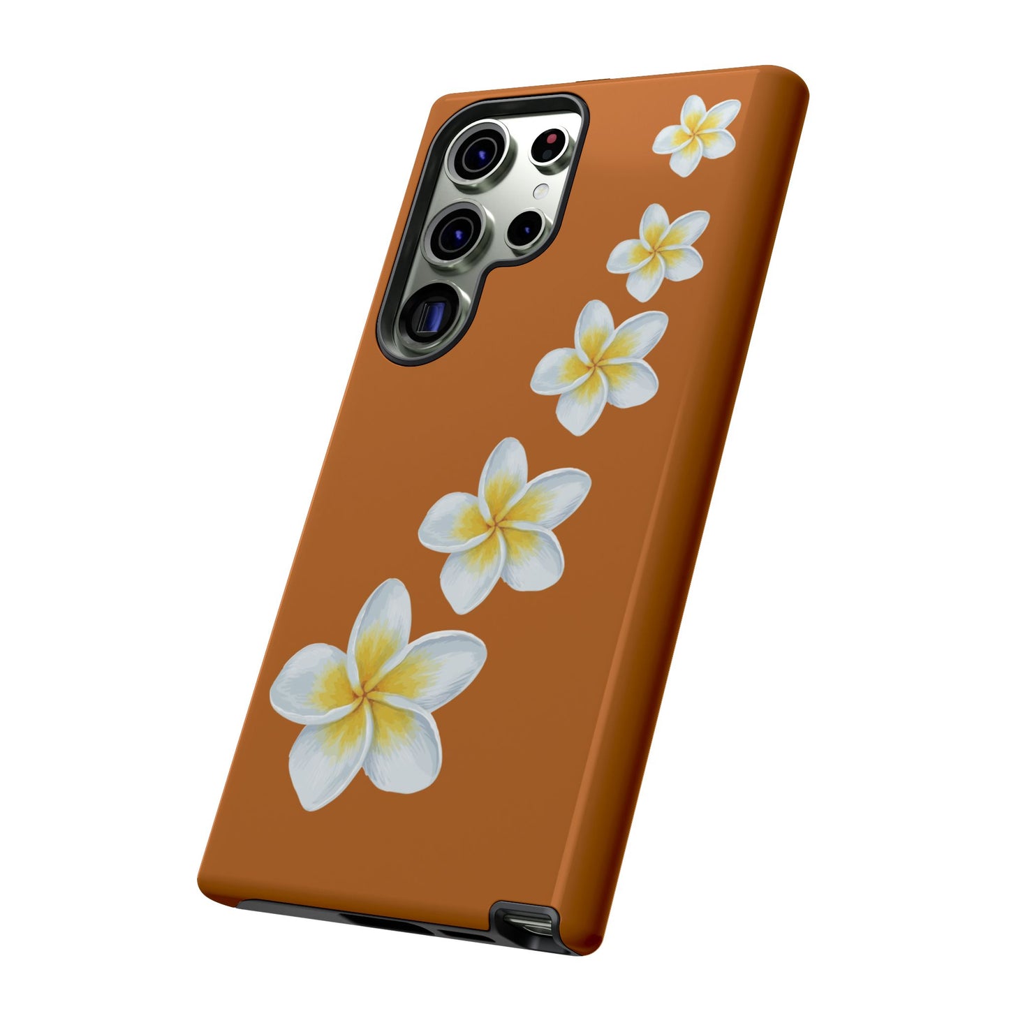 Flower Me Orange Durable Phone Cases