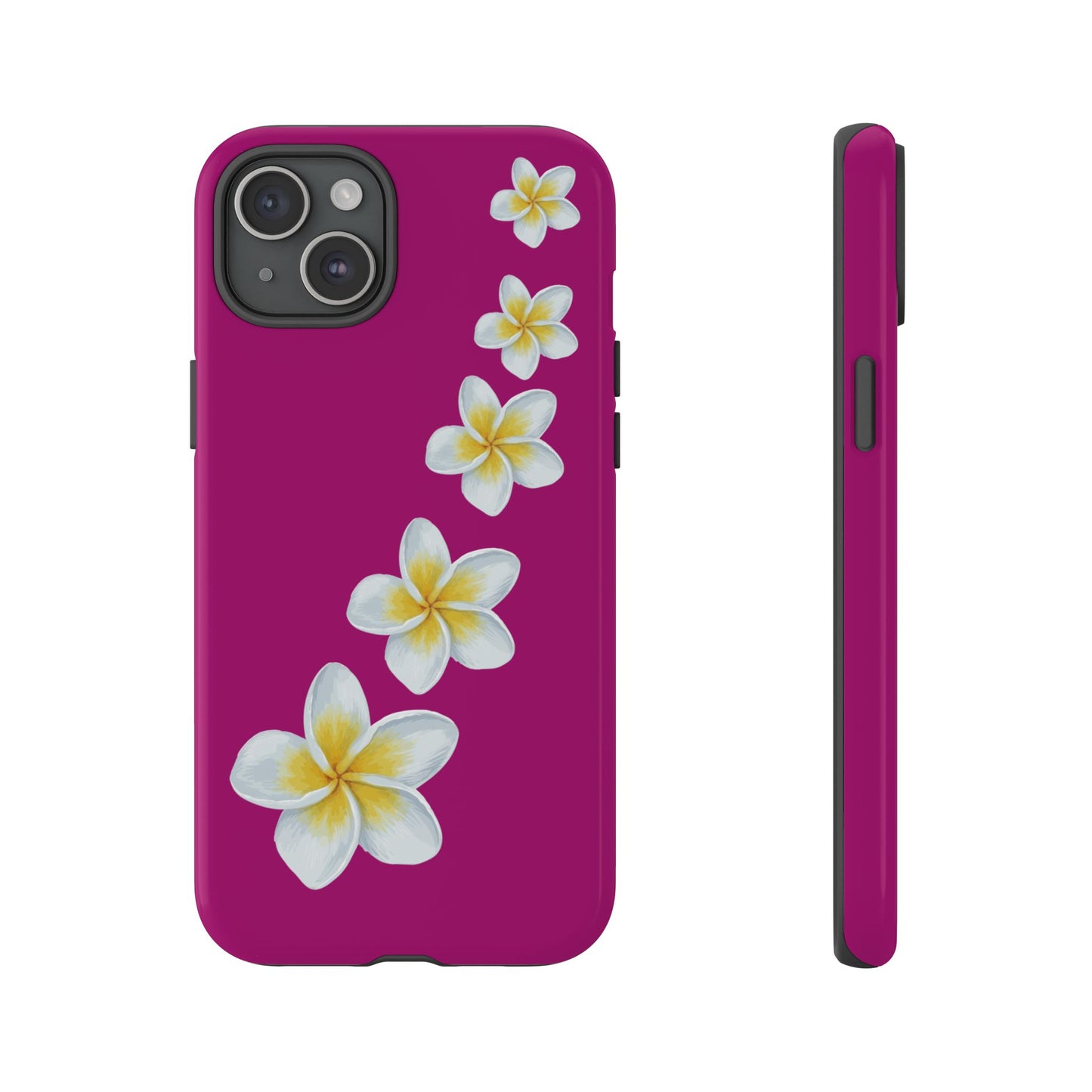 Flower Me Fuchsia Durable Phone Case