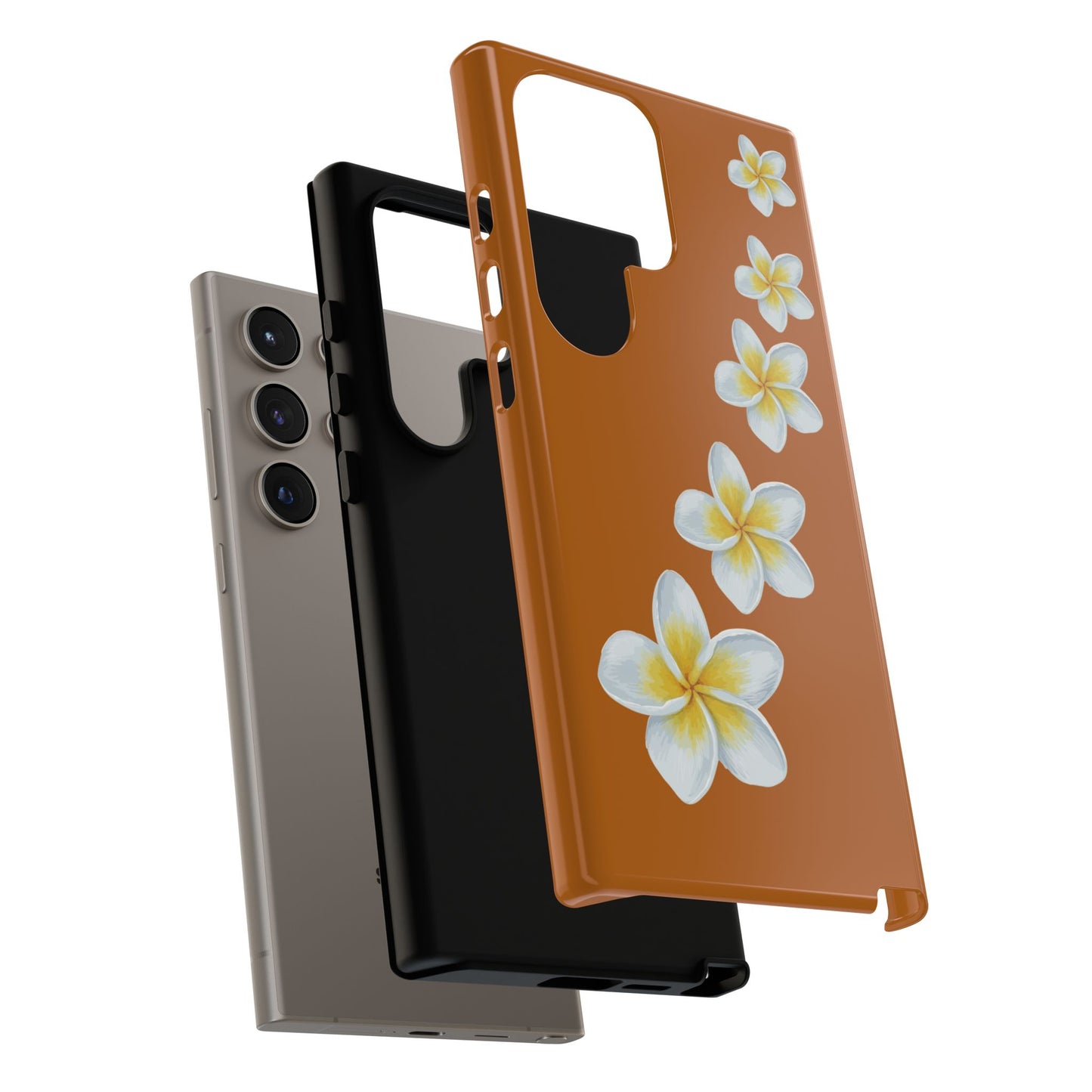 Flower Me Orange Durable Phone Cases