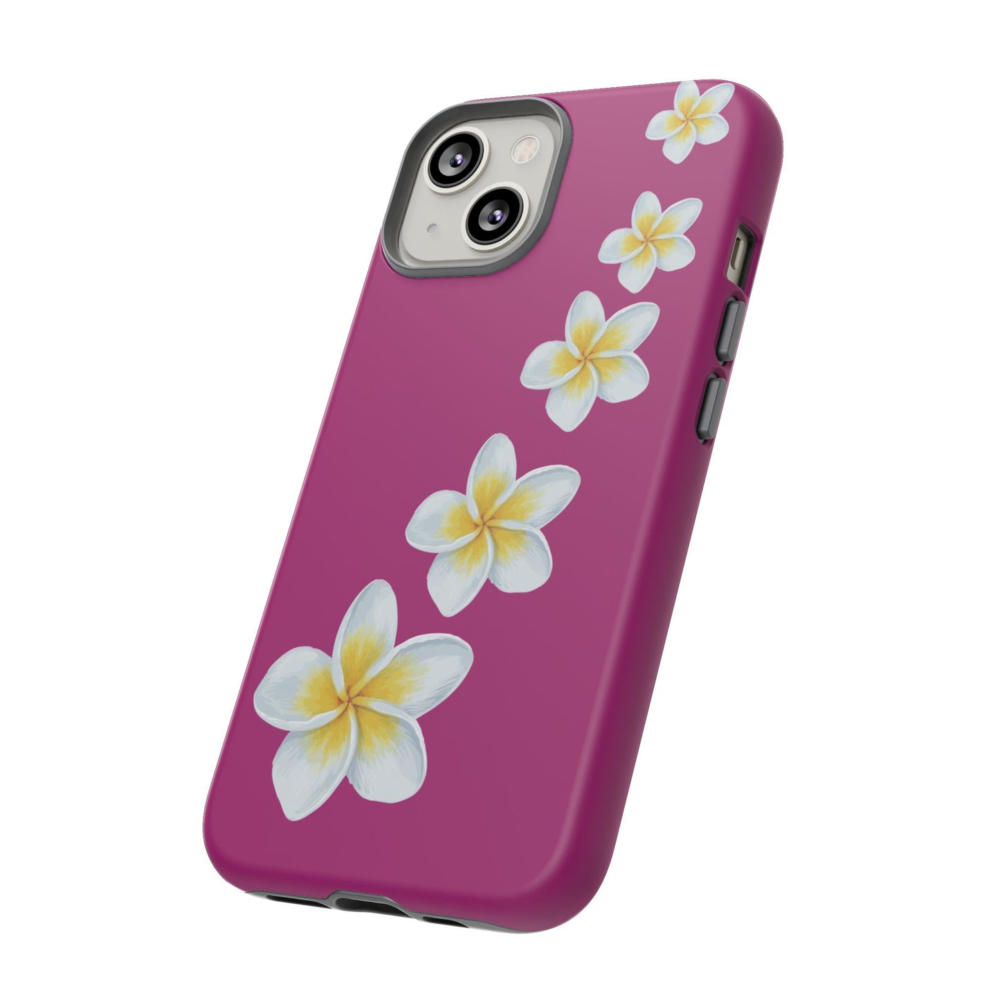 Flower Me Fuchsia Durable Phone Case