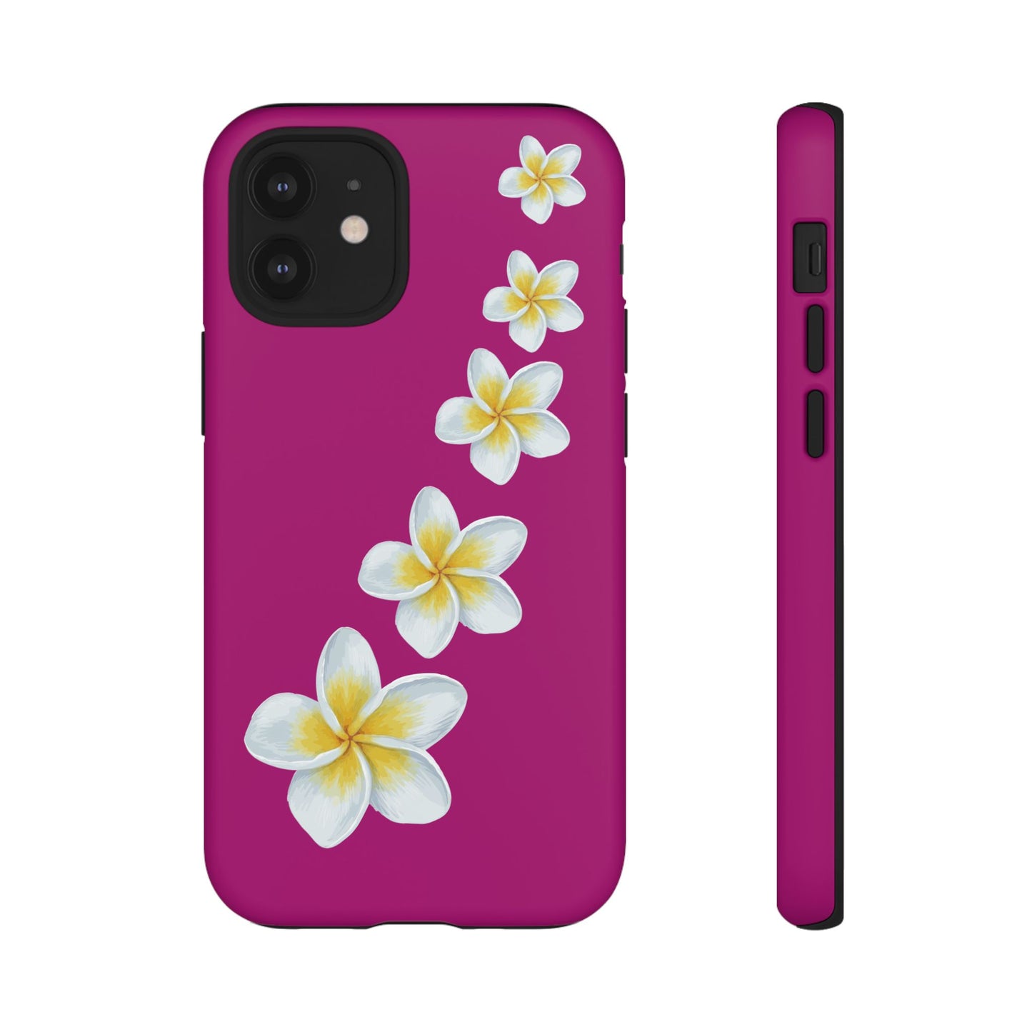 Flower Me Fuchsia Durable Phone Case