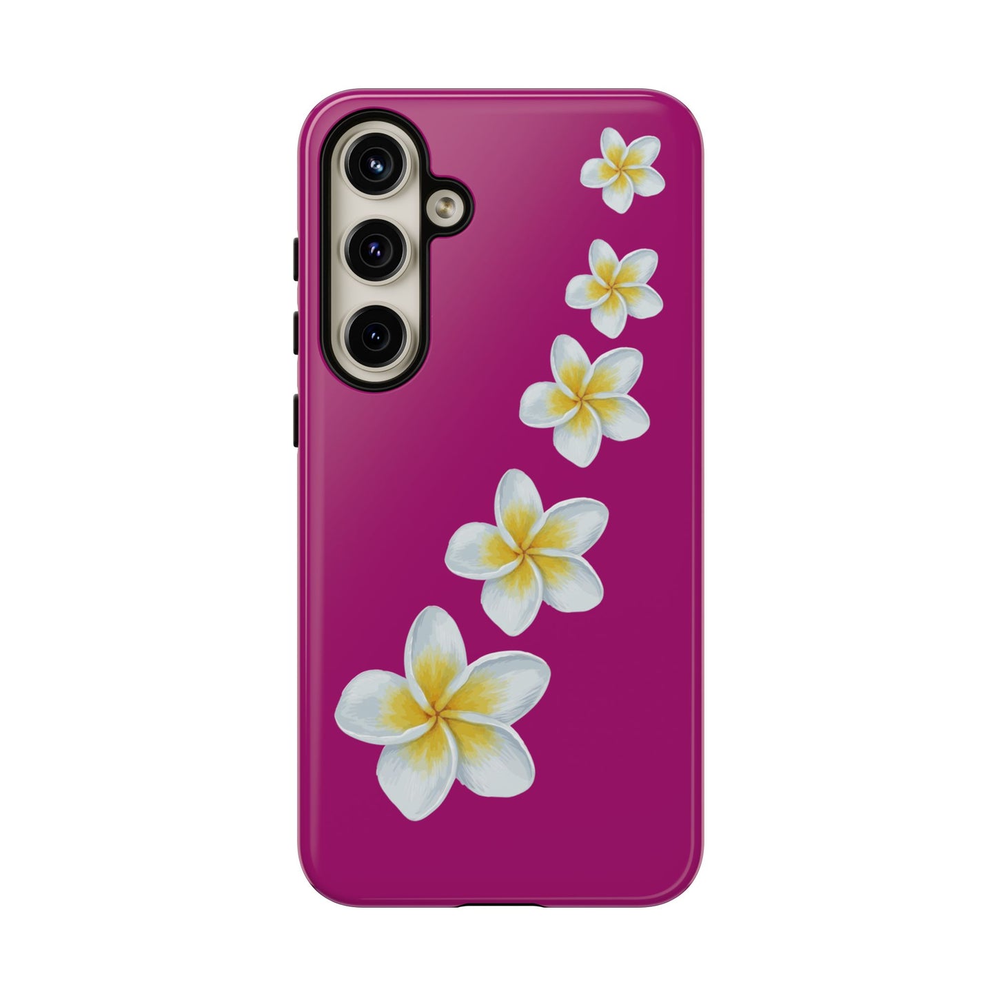 Flower Me Fuchsia Durable Phone Case