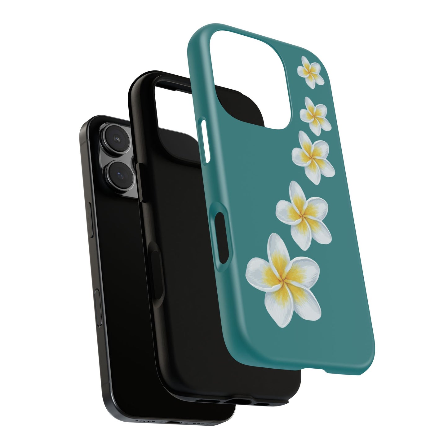 Flower Me Teal Durable Phone Case