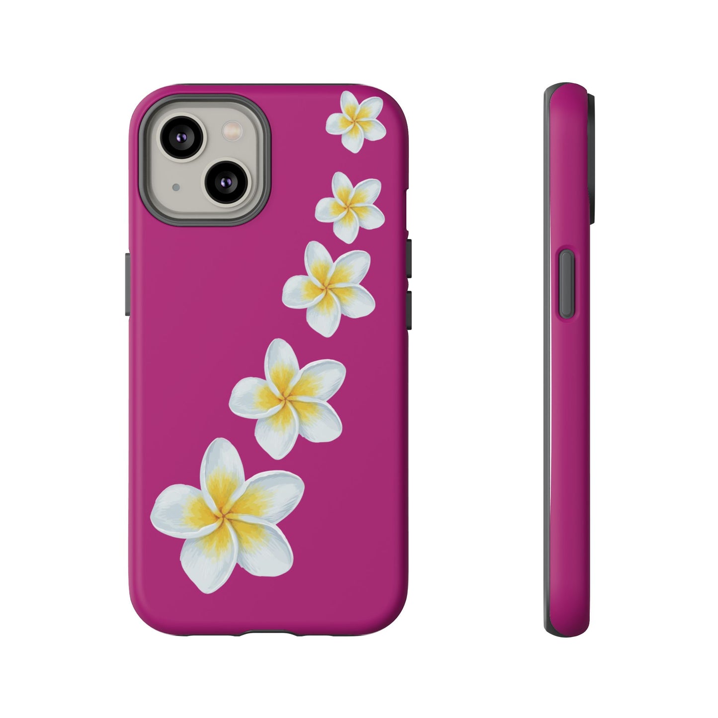 Flower Me Fuchsia Durable Phone Case