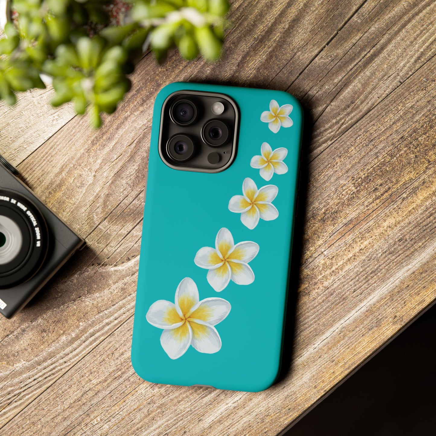 Flower Me Blue Durable Phone Case