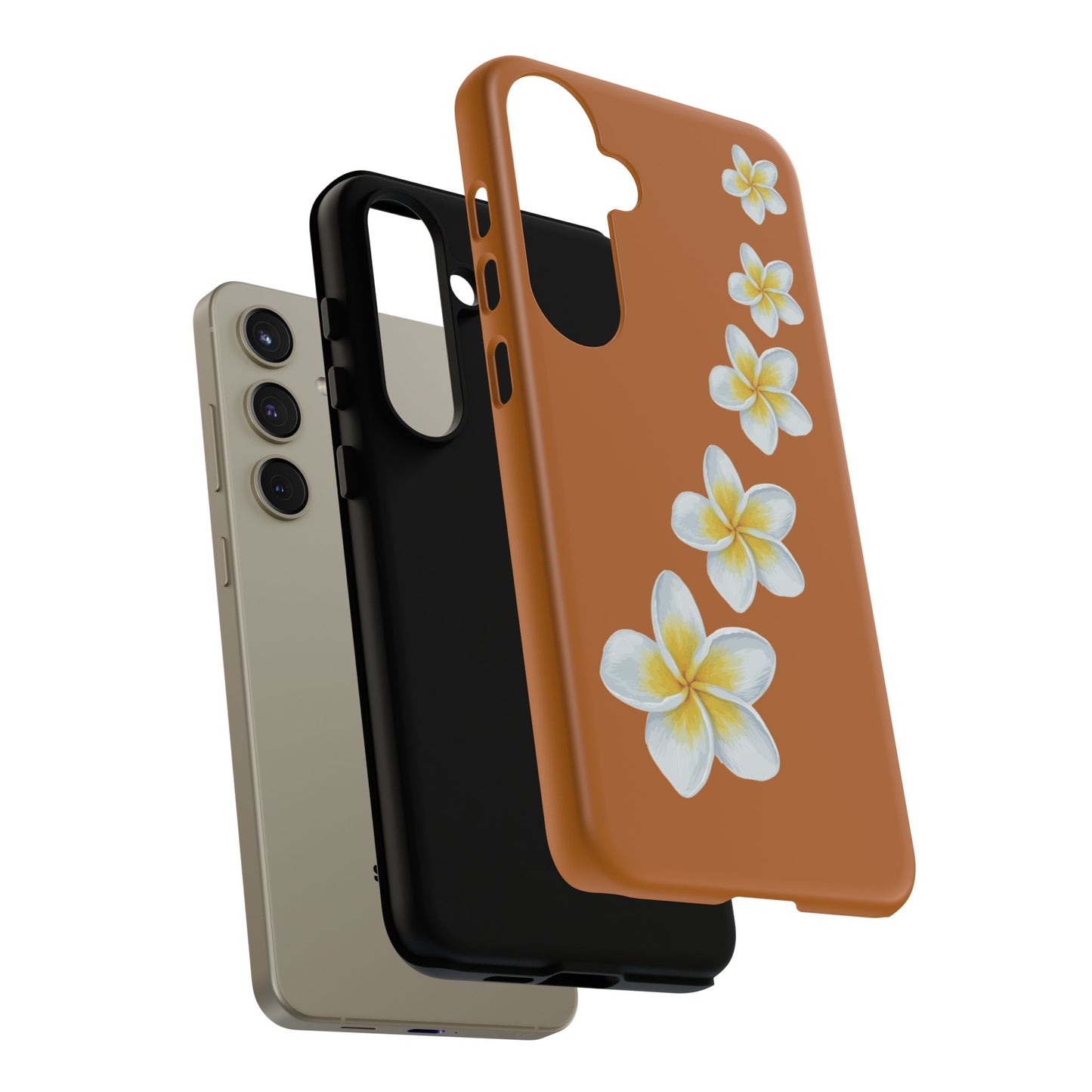 Flower Me Orange Durable Phone Cases