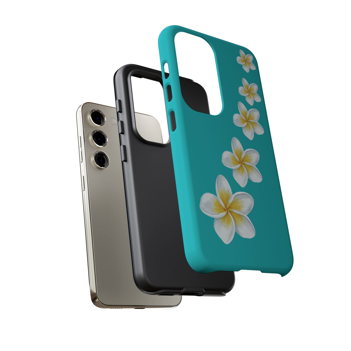 Flower Me Blue Durable Phone Case