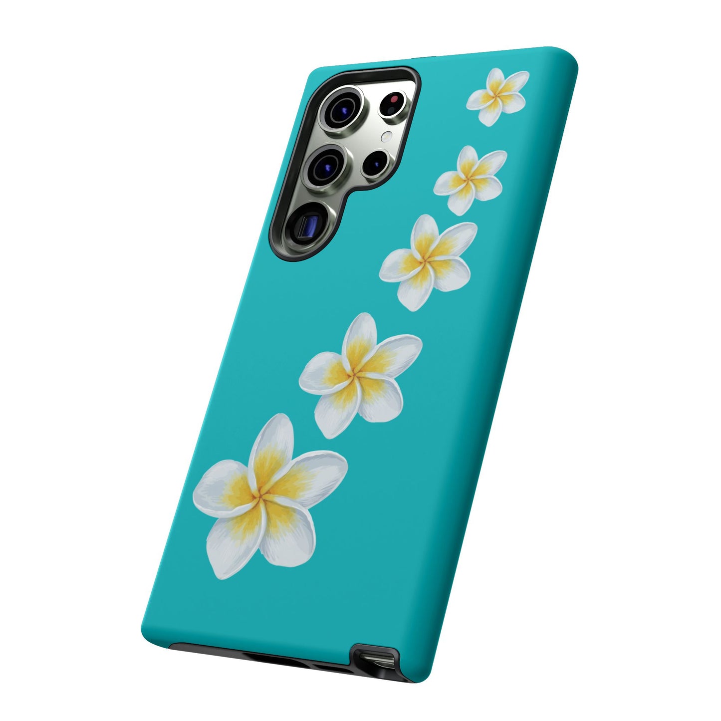 Flower Me Blue Durable Phone Case