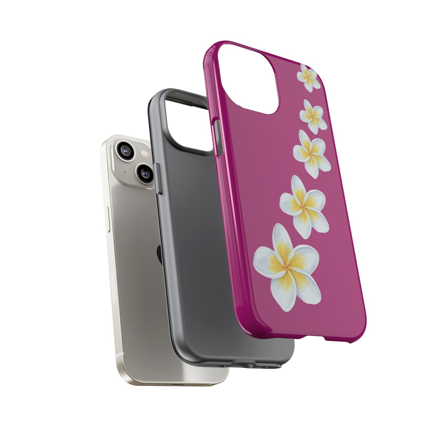 Flower Me Fuchsia Durable Phone Case