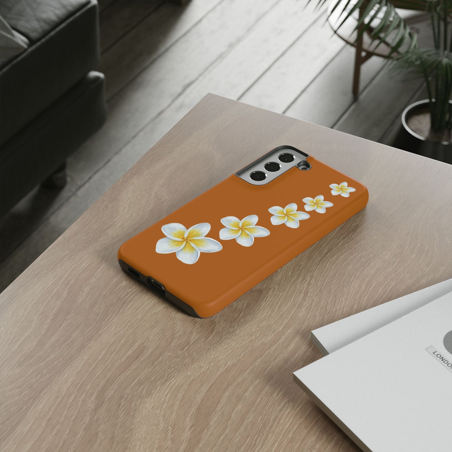 Flower Me Orange Durable Phone Cases