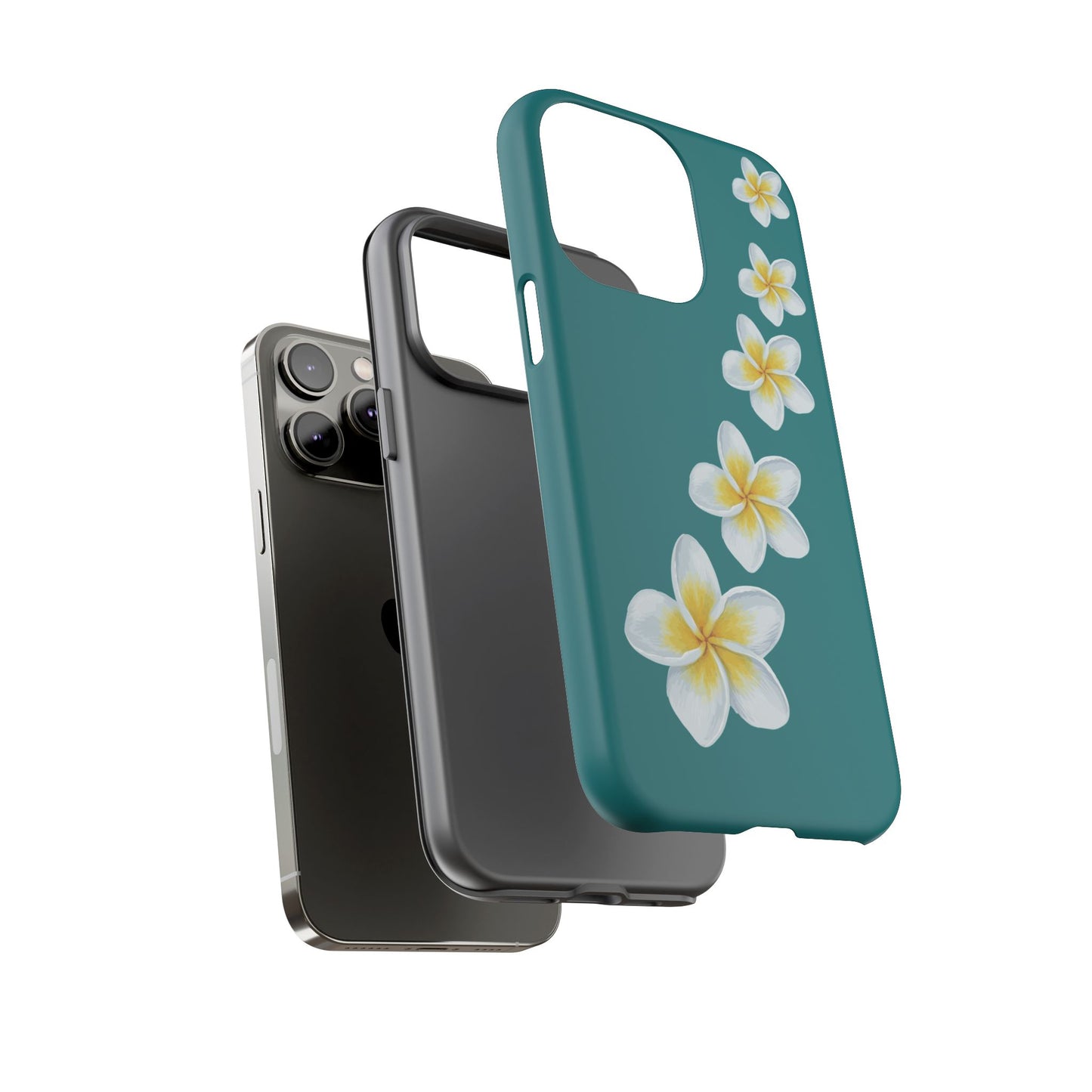 Flower Me Teal Durable Phone Case