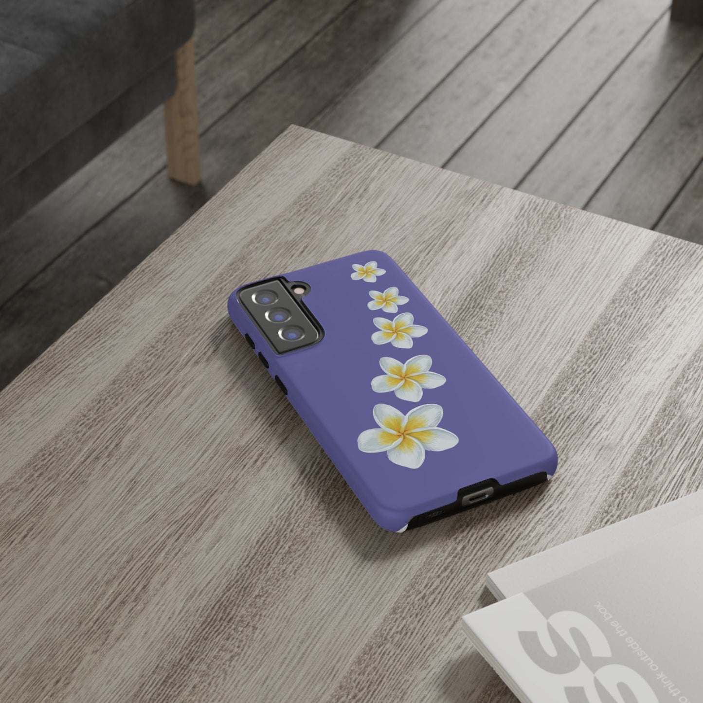 Flower Me Indigo Durable Phone Case