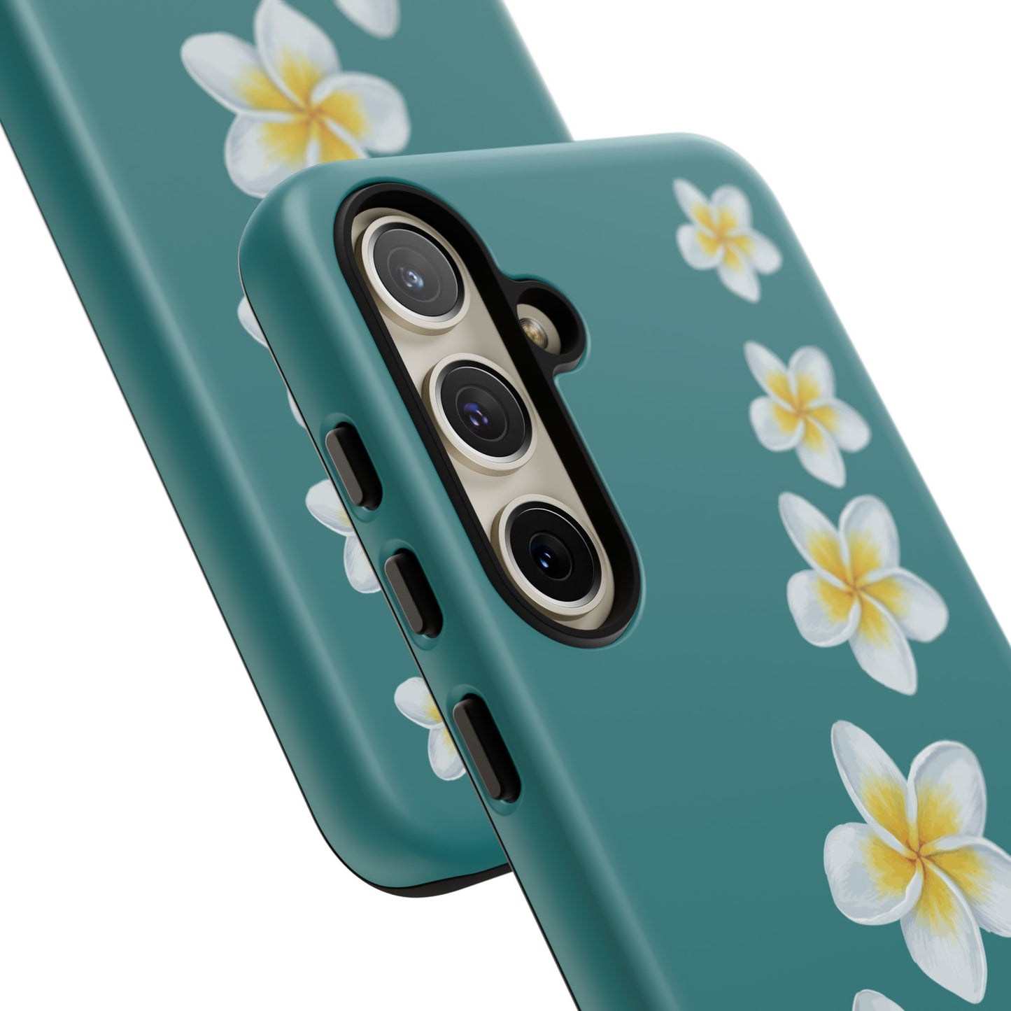 Flower Me Teal Durable Phone Case