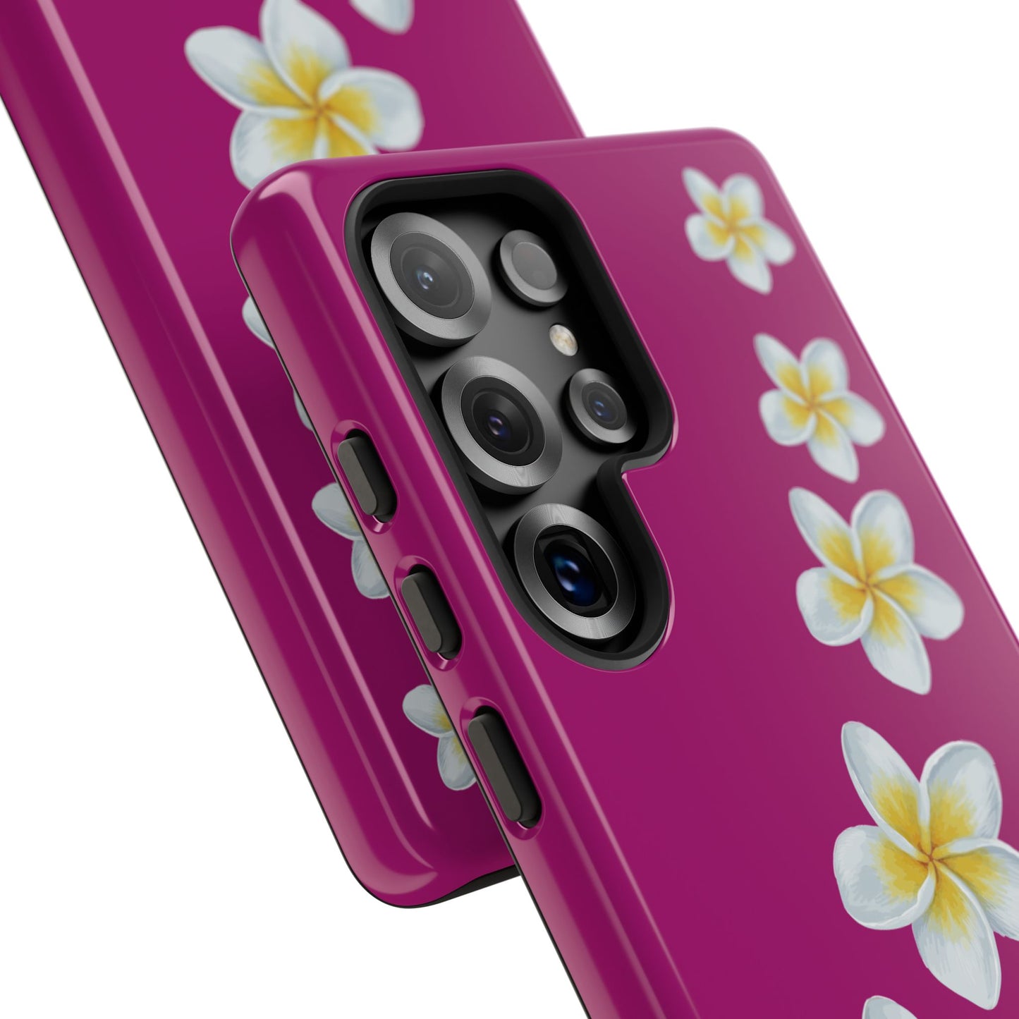 Flower Me Fuchsia Durable Phone Case
