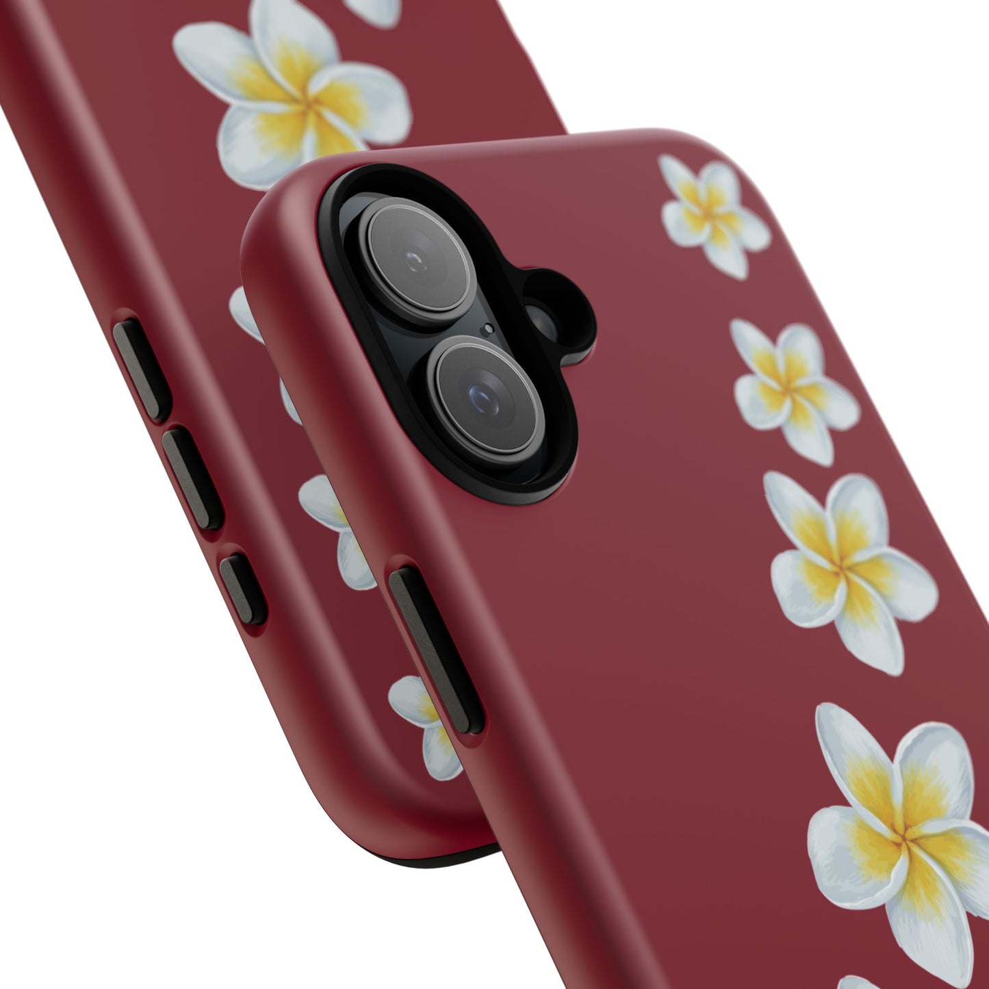 Flower Me Burgundy Durable Phone Case