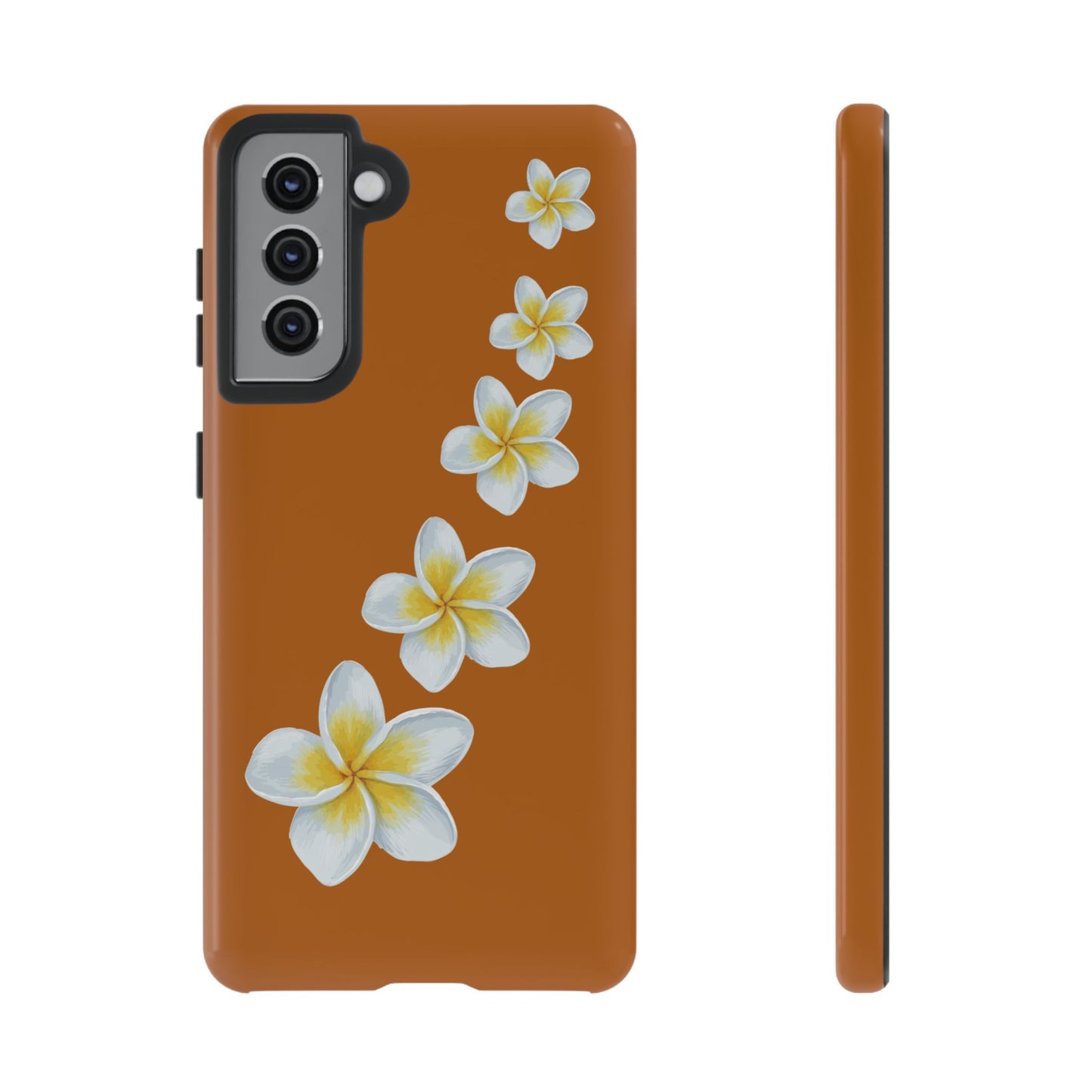 Flower Me Orange Durable Phone Cases