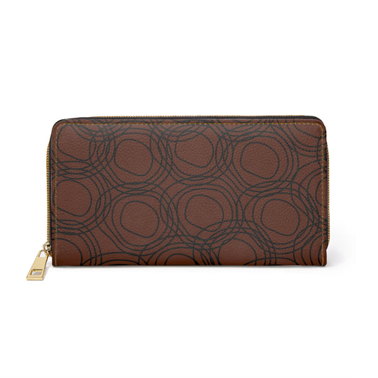 Chic Zipper Wallet in Cinnamon