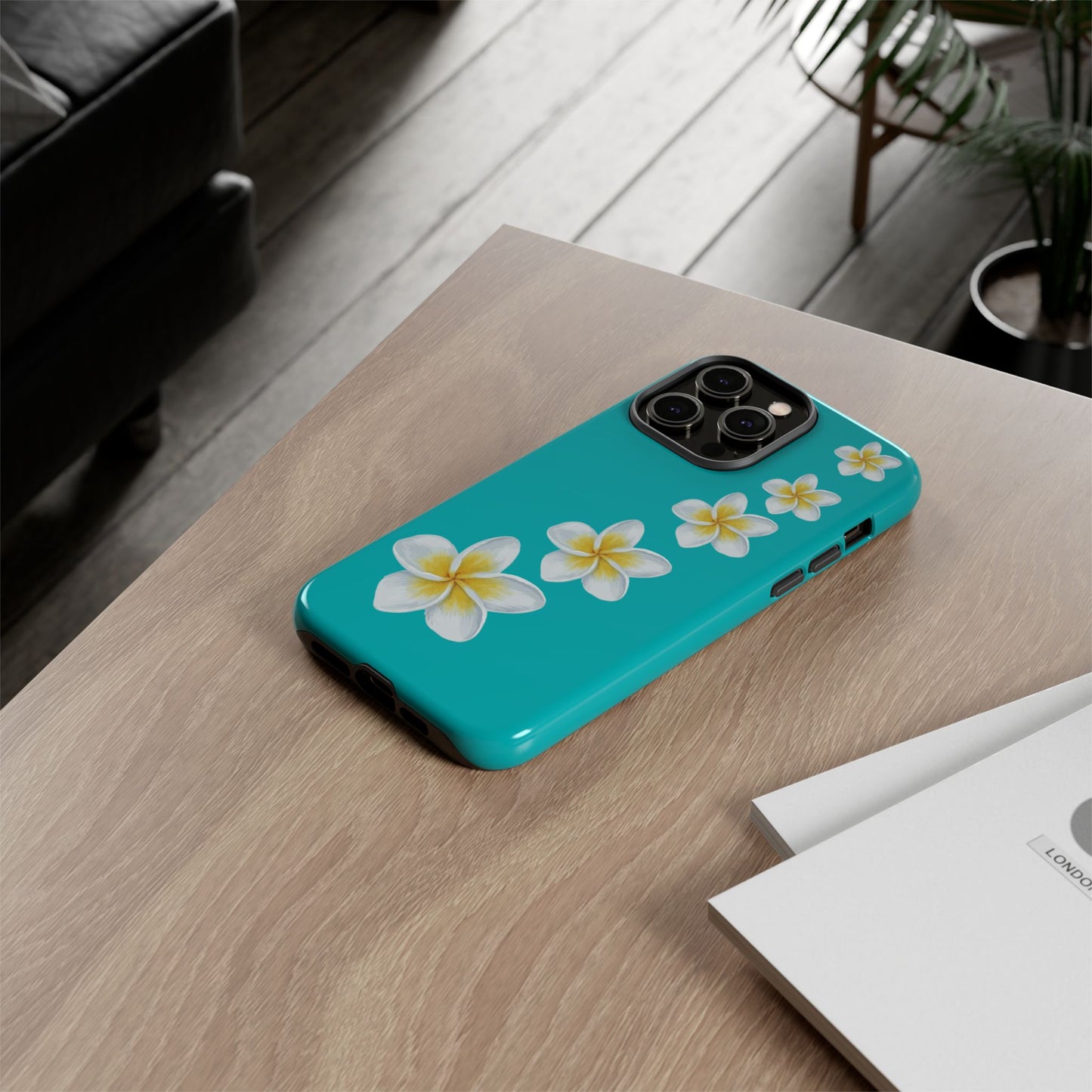 Flower Me Blue Durable Phone Case