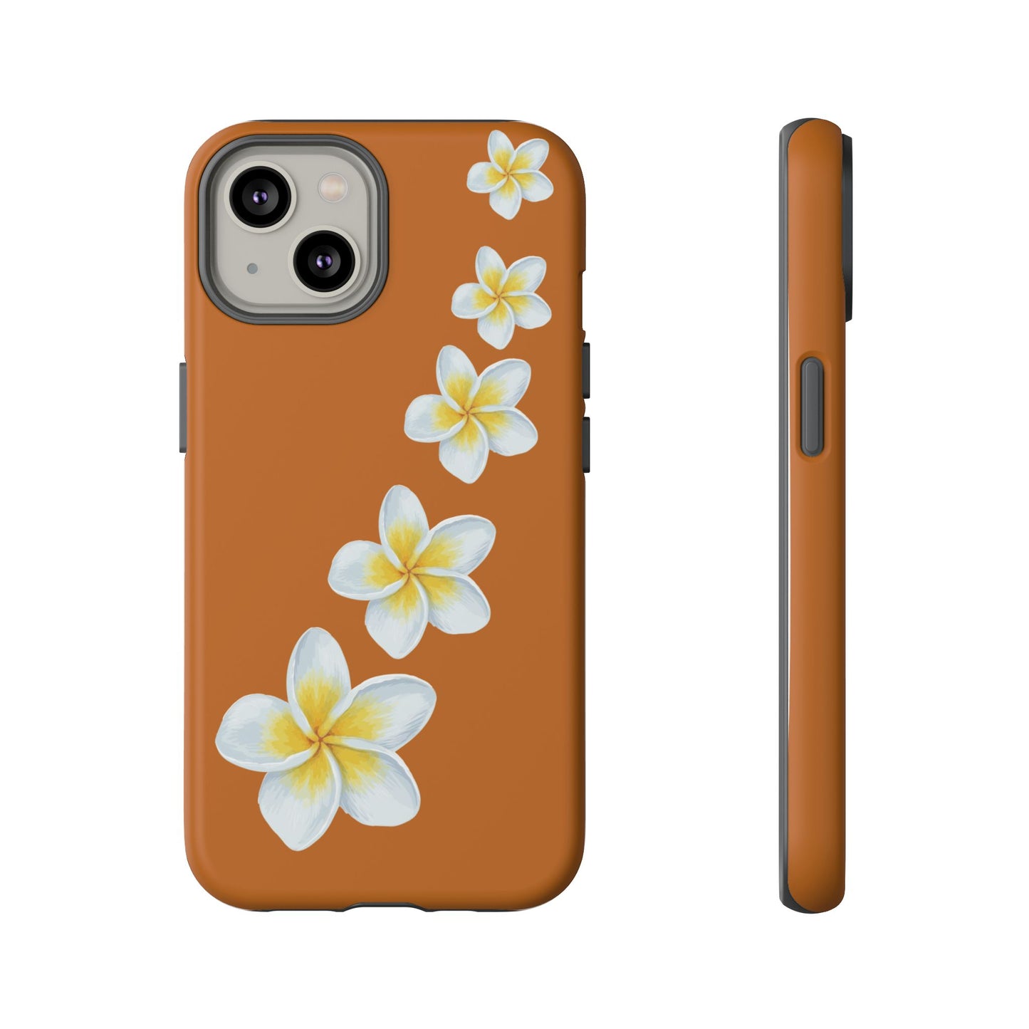 Flower Me Orange Durable Phone Cases