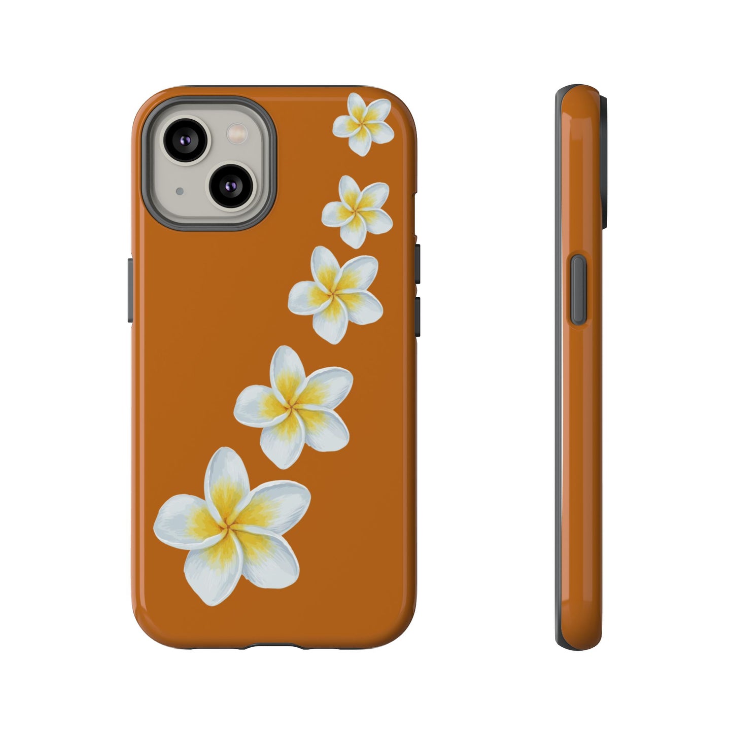 Flower Me Orange Durable Phone Cases