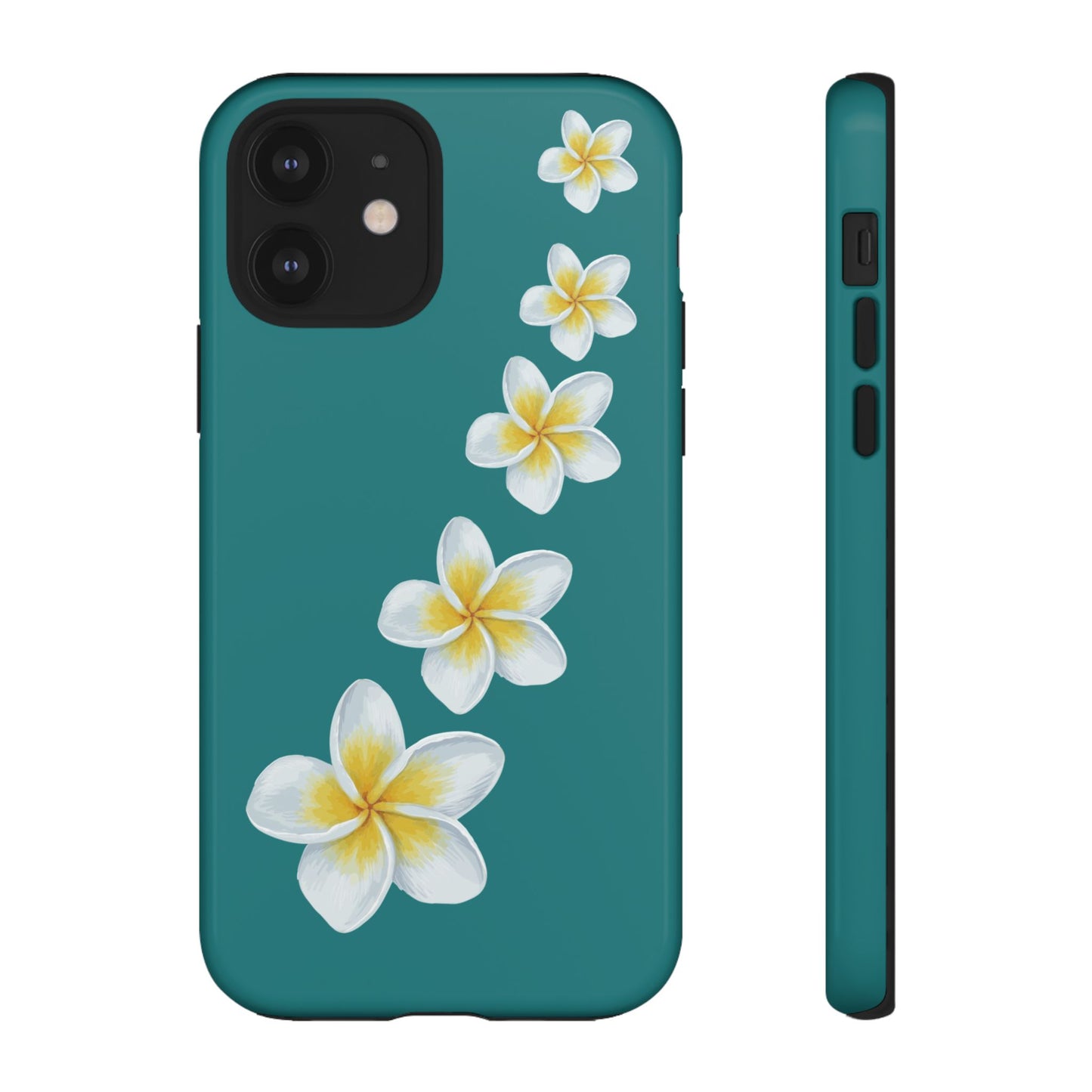 Flower Me Teal Durable Phone Case