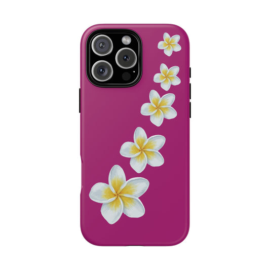 Flower Me Fuchsia Durable Phone Case