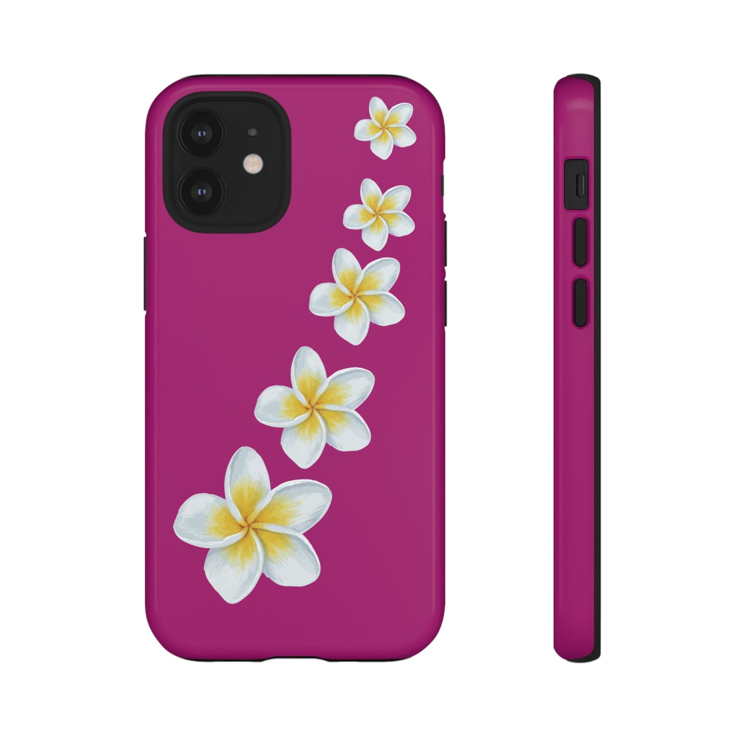 Flower Me Fuchsia Durable Phone Case