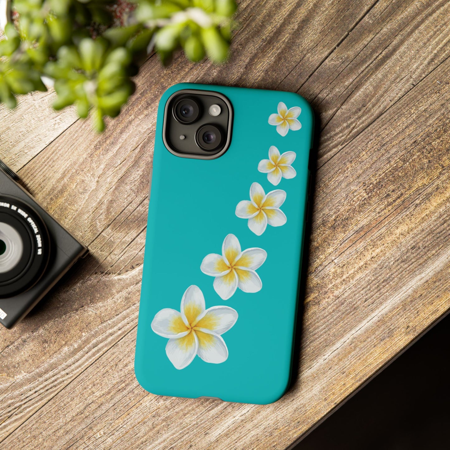 Flower Me Blue Durable Phone Case