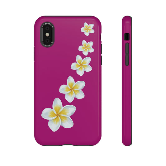 Flower Me Fuchsia Durable Phone Case