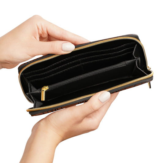 Chic Zipper Wallet in Cinnamon