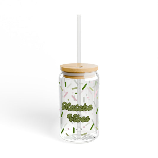 Matcha Vibes Glass Sipper